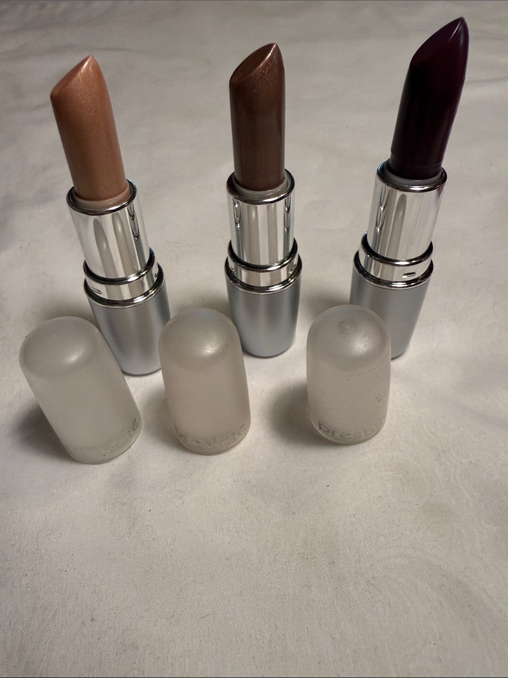 Trio Lipstick Set — Nude, Brown & Deep Plum Shades